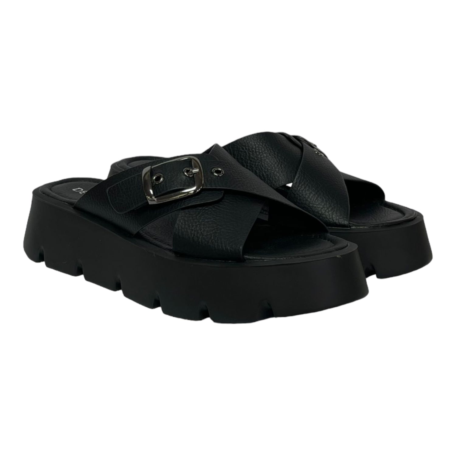 Sandalia Mujer Negro Balos Detogni