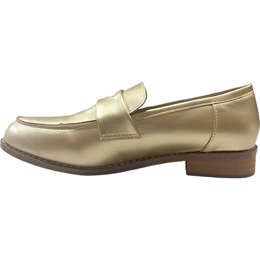 Mocasin Mujer Dorado Javiera Detogni