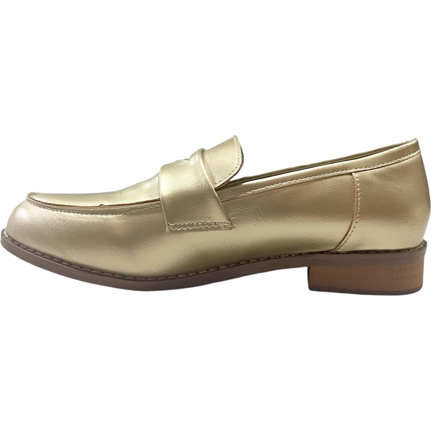 Mocasin Mujer Dorado Javiera Detogni