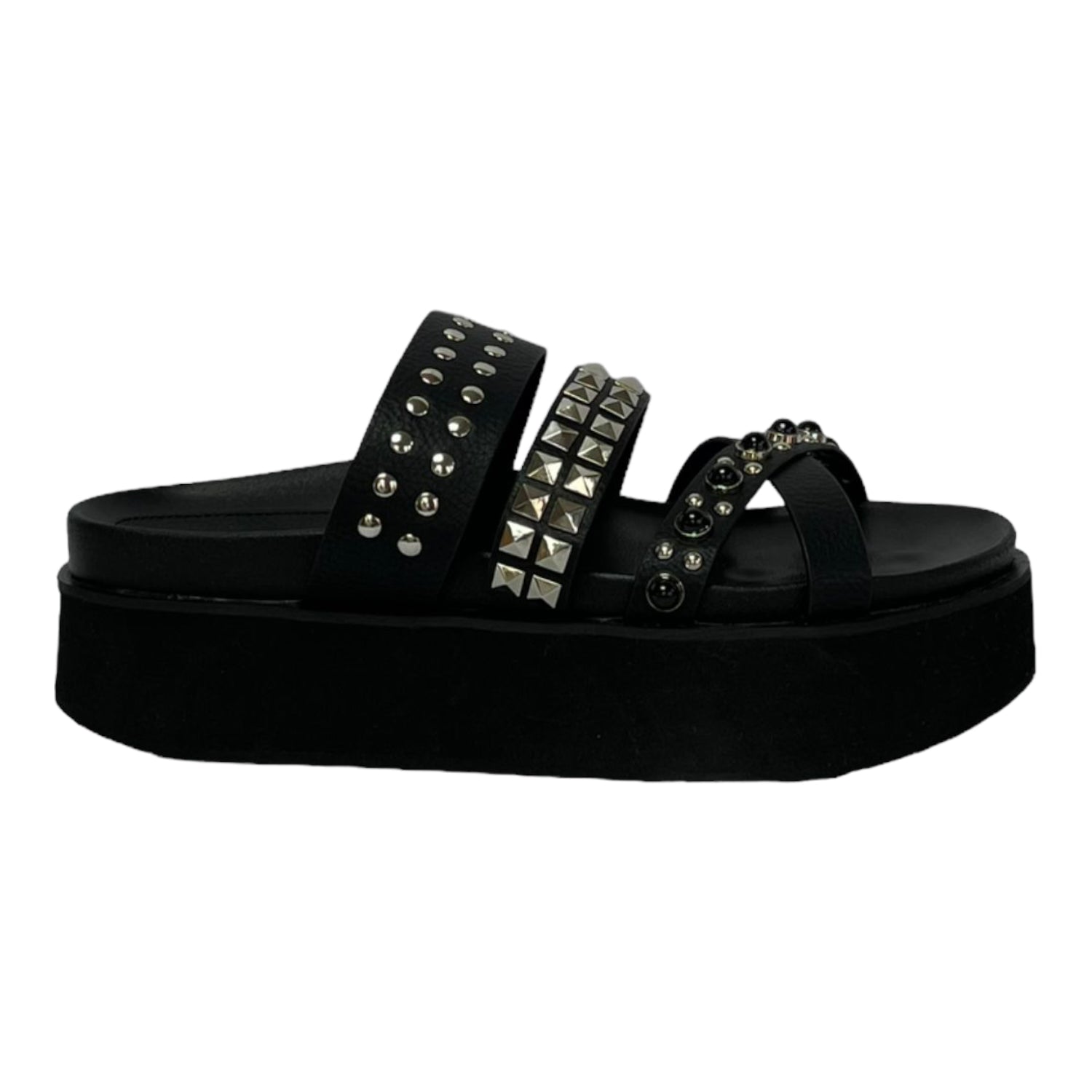 Sandalia Mujer Negro Pantin Detogni