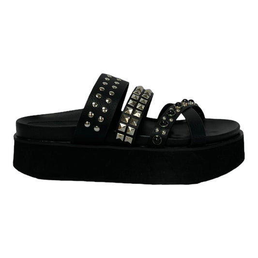 Sandalia Mujer Negro Pantin Detogni