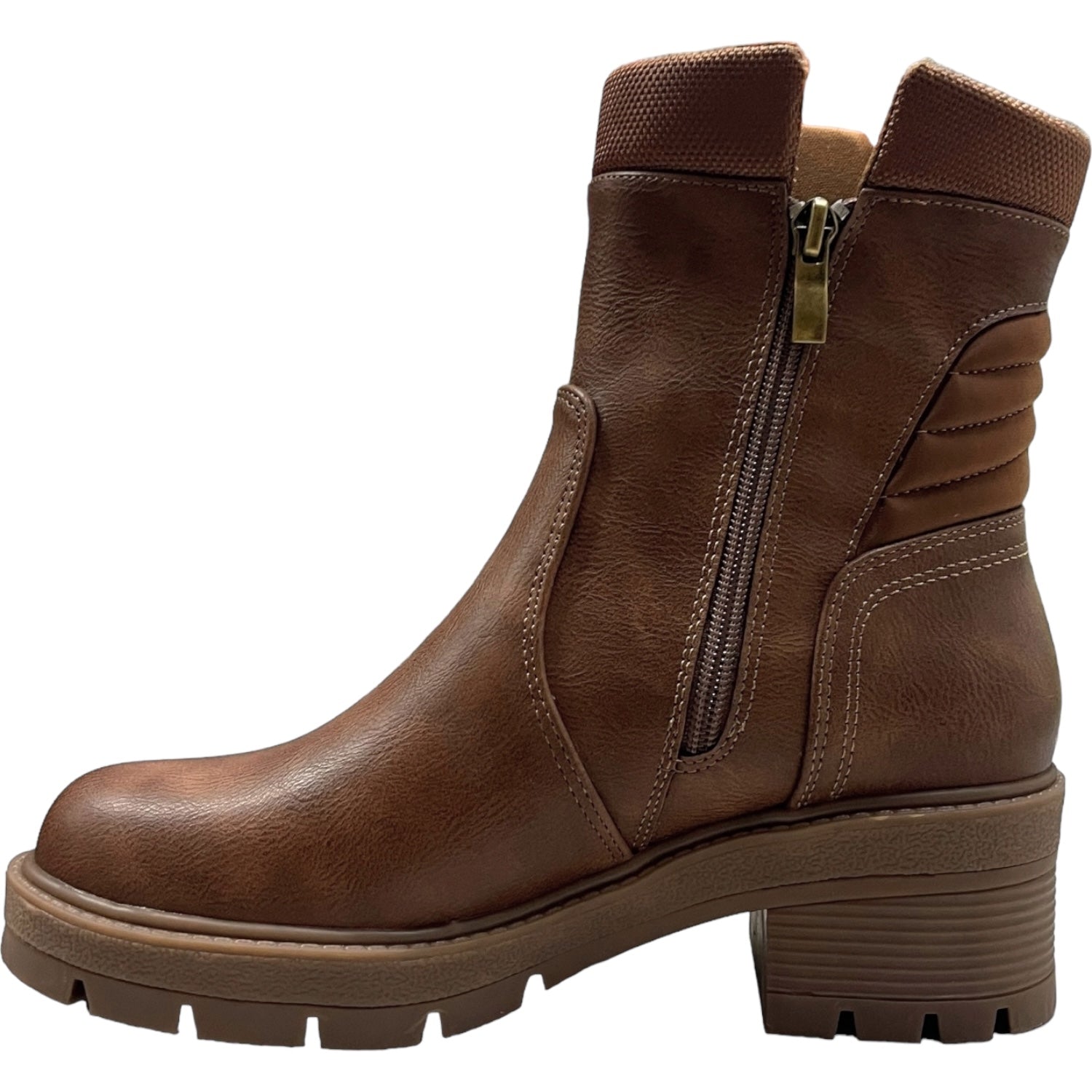 Botin Casual Mujer Café Plataforma Berlin Detogni