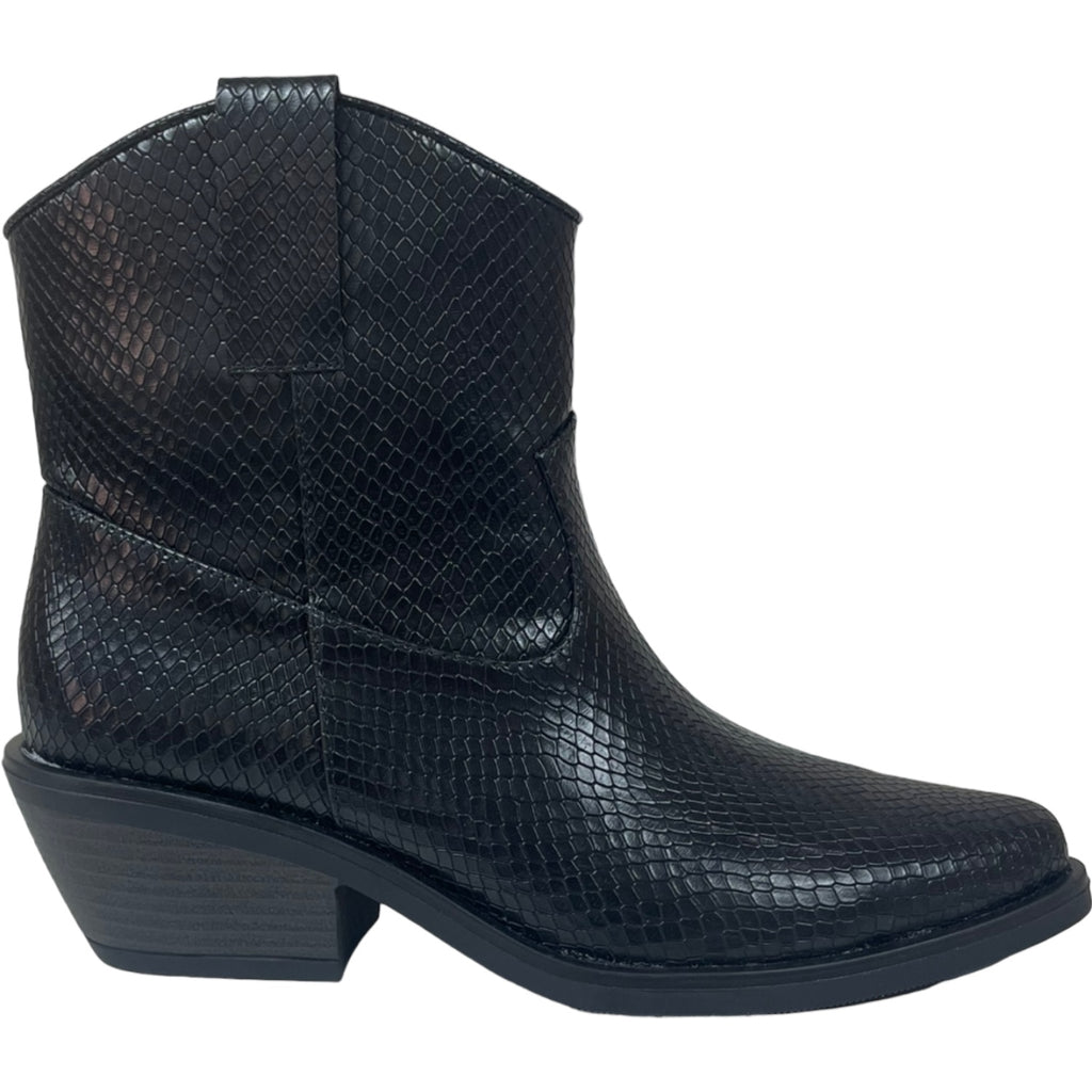 Botin Mujer Negro Texas Detogni