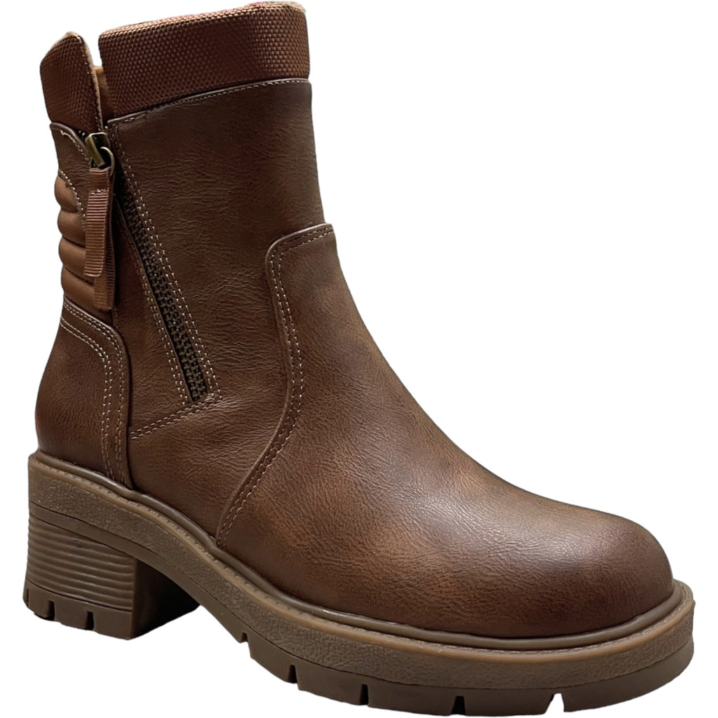 Botin Casual Mujer Café Plataforma Berlin Detogni
