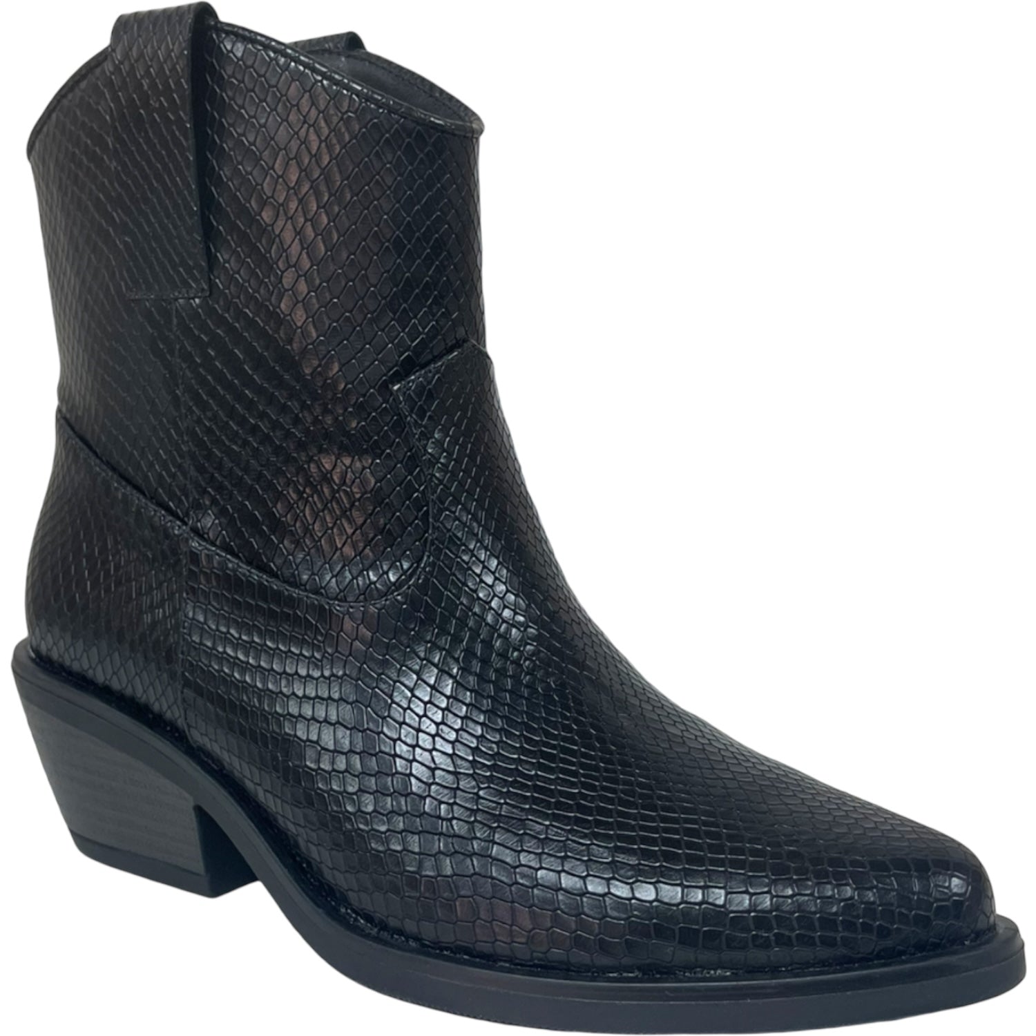 Botin Mujer Negro Texas Detogni