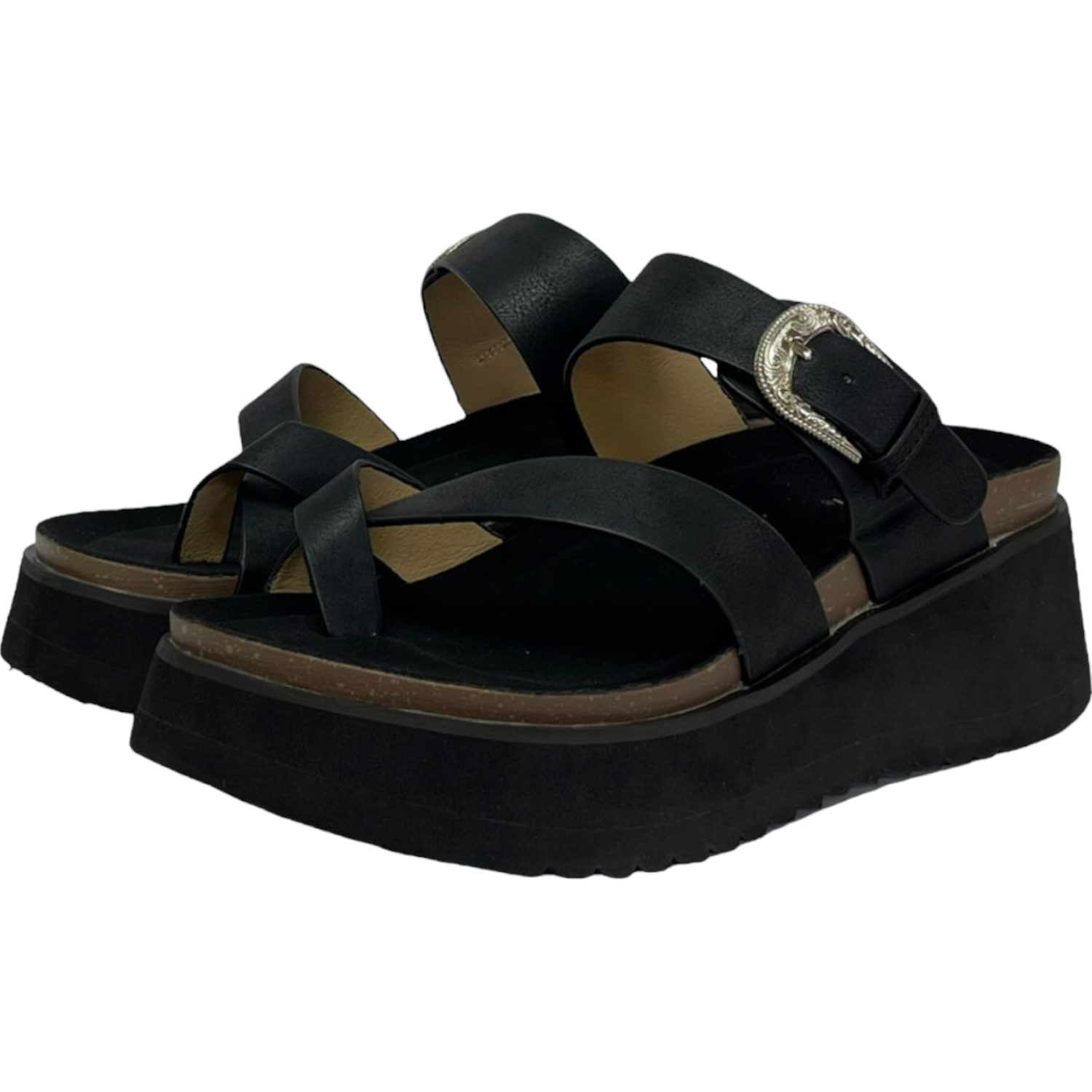 Sandalia Mujer Negro Rosario Detogni