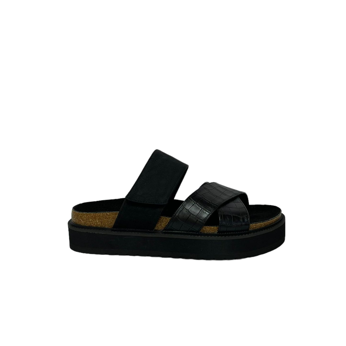 Sandalia Mujer Negro Copa Detogni