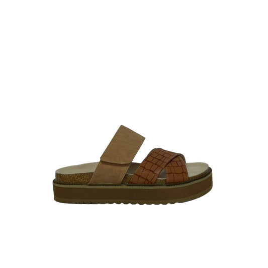 Sandalia Mujer Camel Copa Detogni