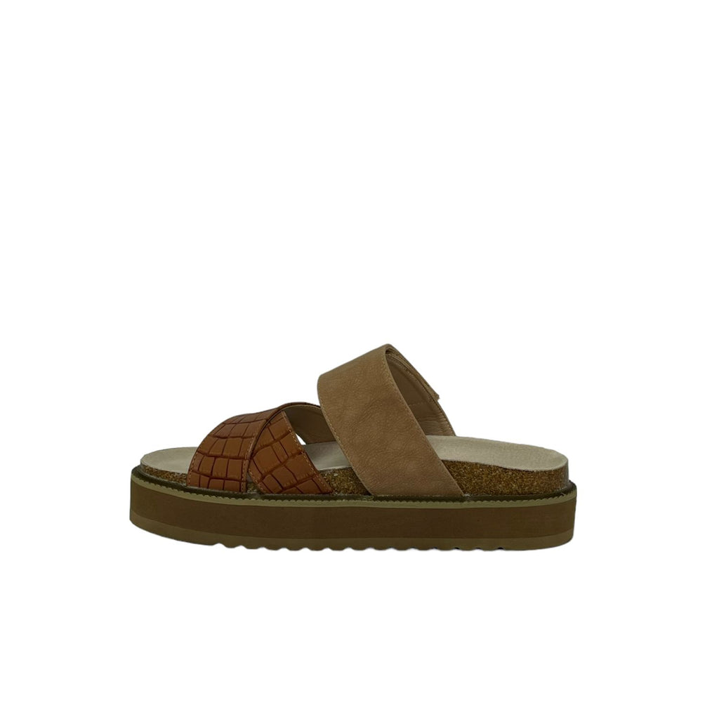 Sandalia Mujer Camel Copa Detogni