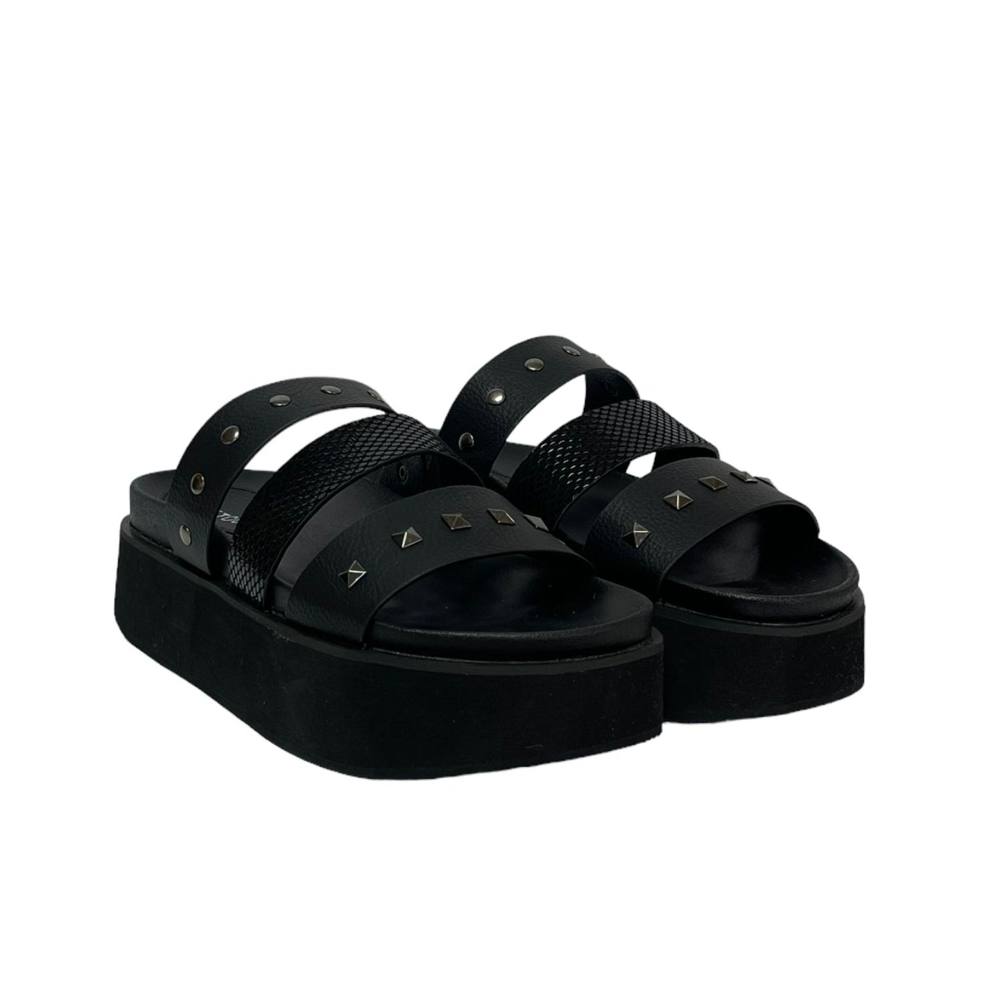 Sandalia Negro Mujer Mundaka Detogni