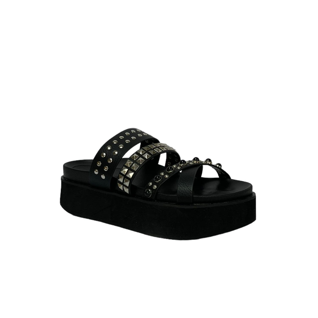 Sandalia Mujer Negro Pantin Detogni