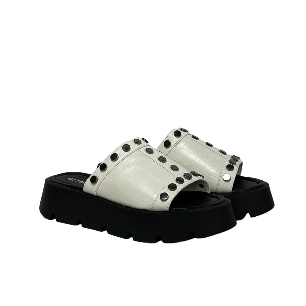 Sandalia Mujer Blanco Marina Detogni