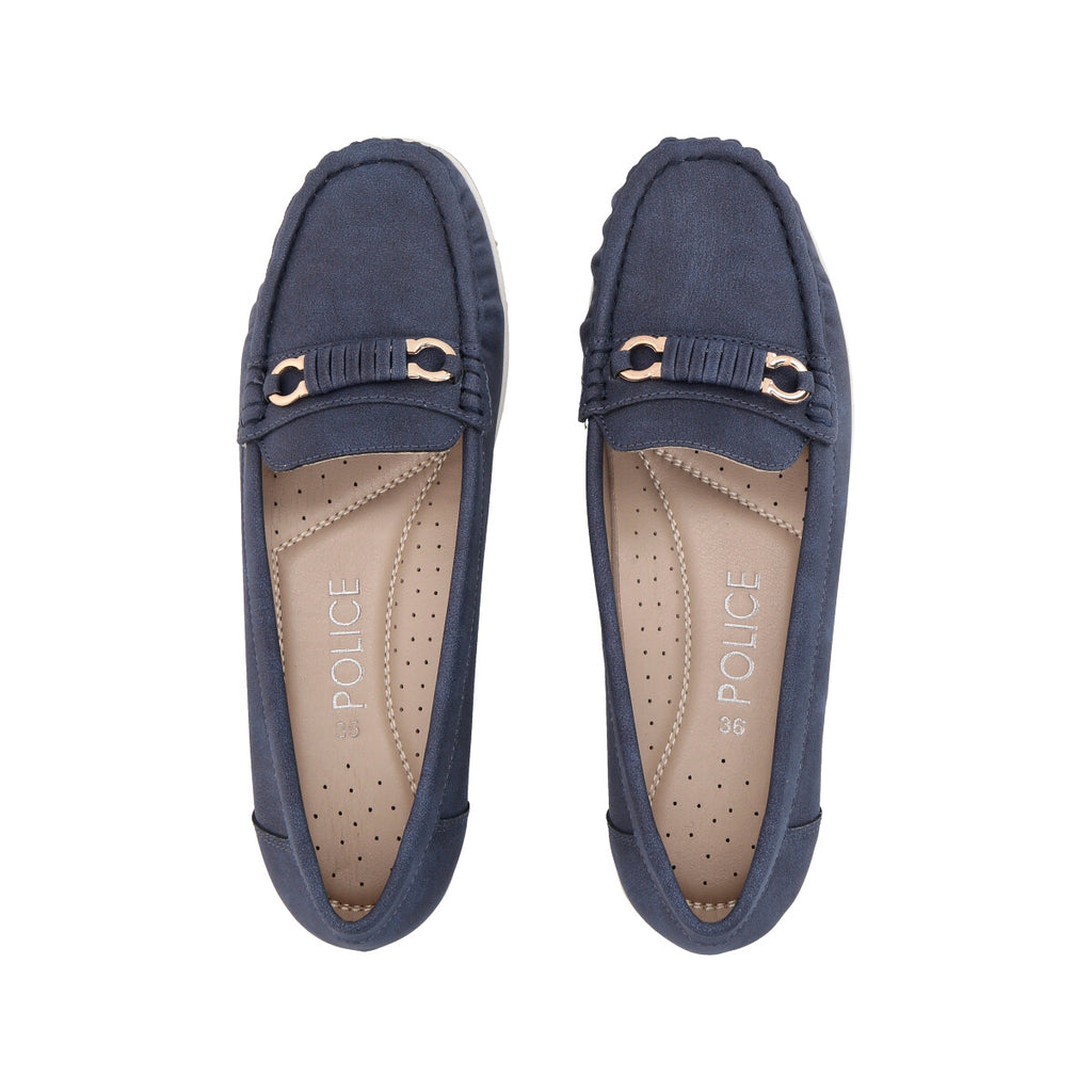 Mocasín Mujer Azul Lali Police