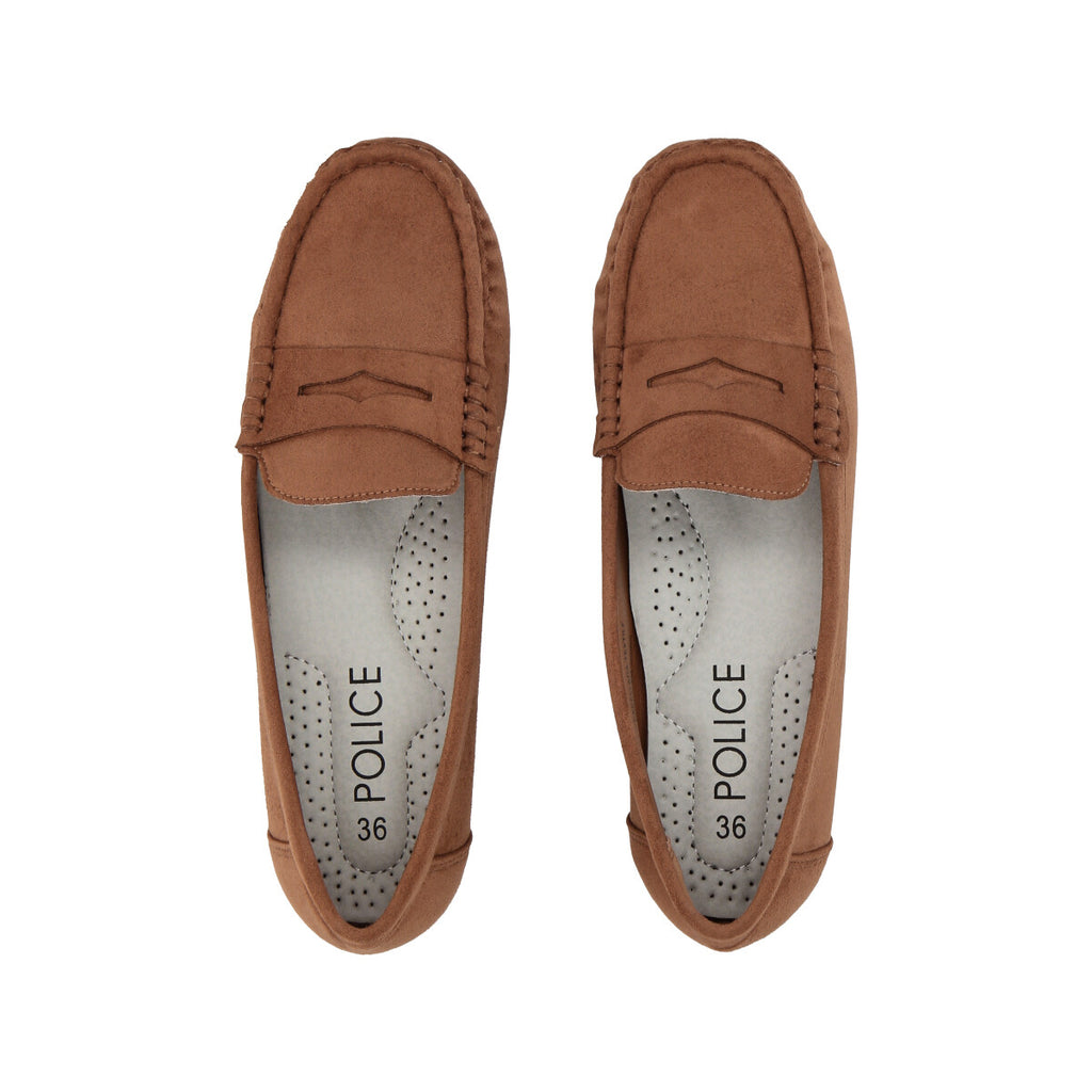 Mocasín Mujer Camel Lali 007  Police
