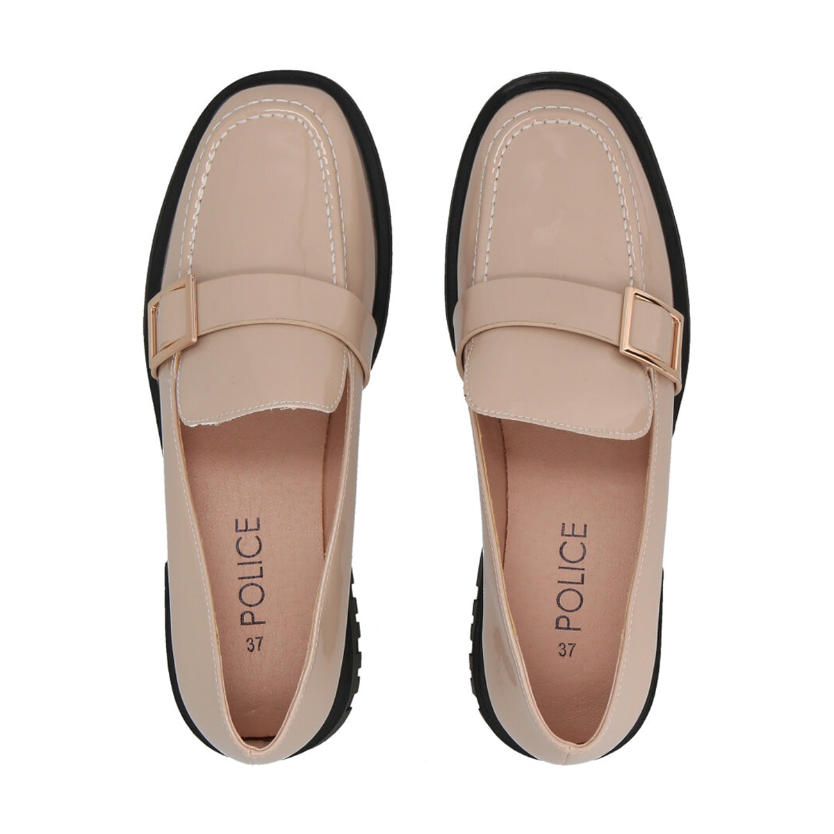 Mocasin Mujer Beige Comfy Police
