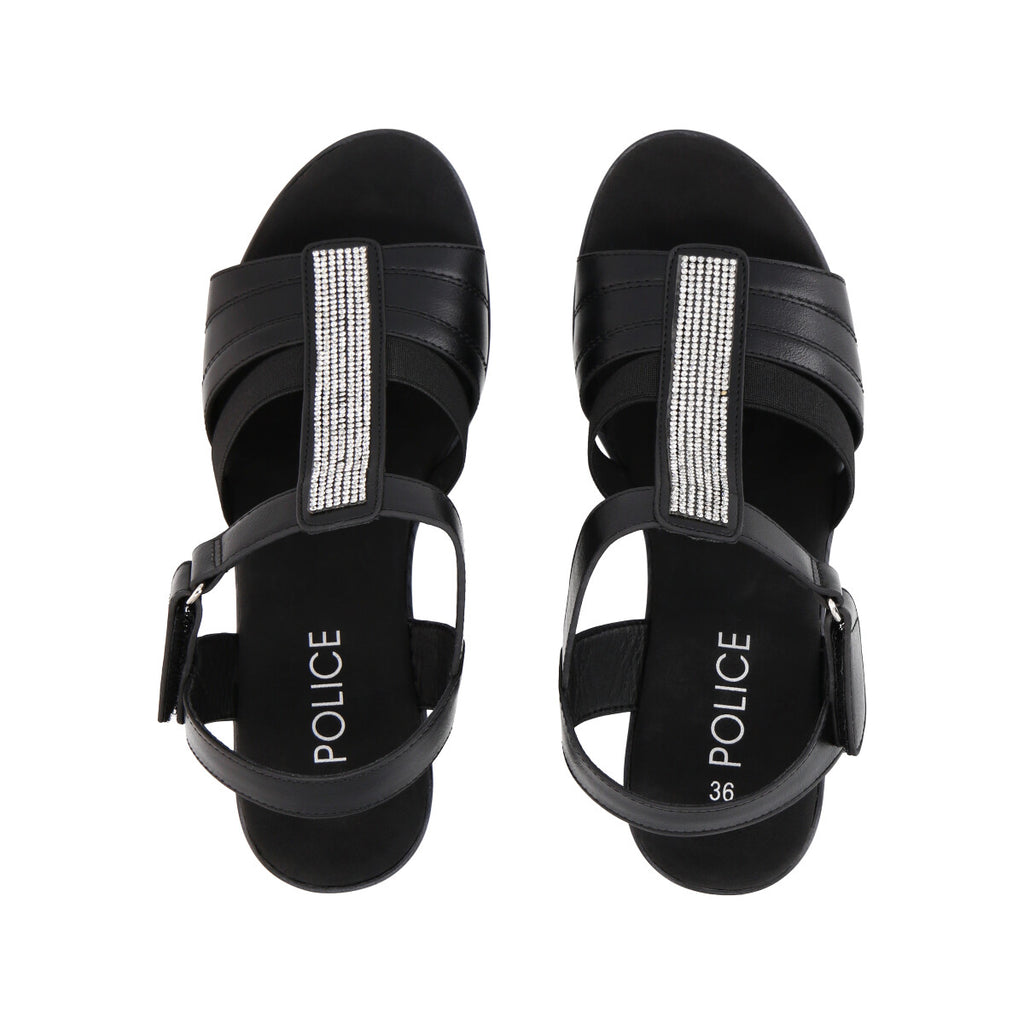 Sandalia Mujer Negro 12 Trini  Police