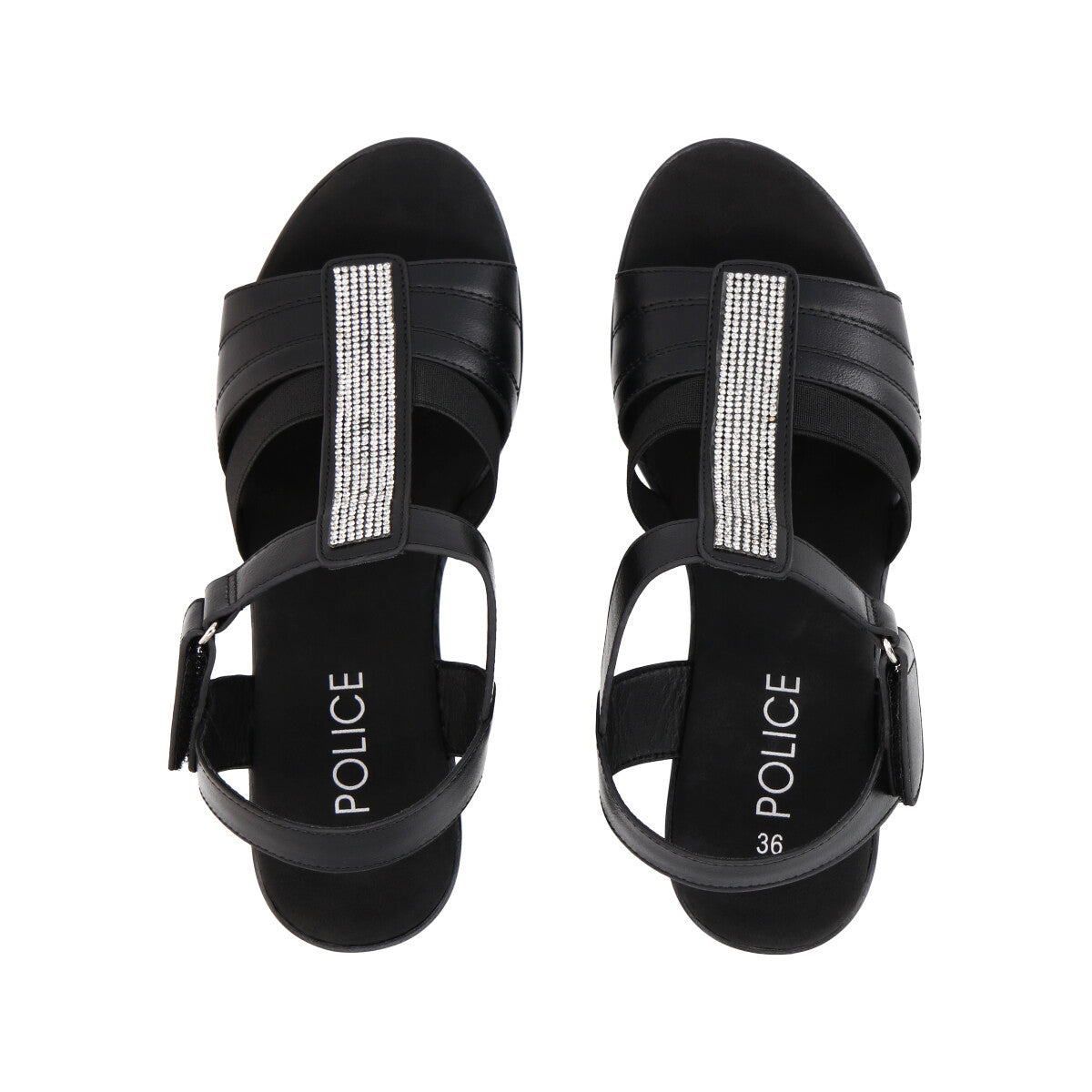 Sandalia Mujer Negro 12 Trini  Police