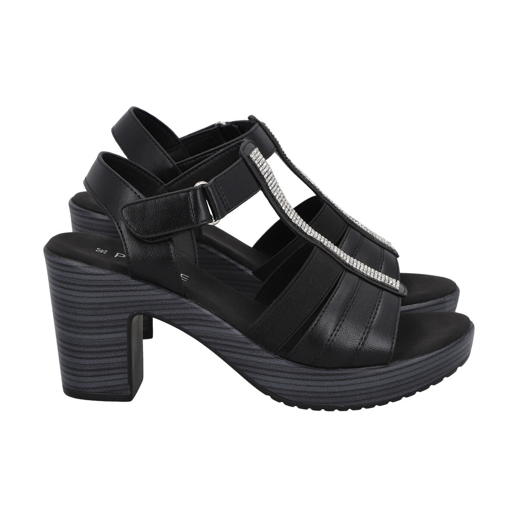 Sandalia Mujer Negro 12 Trini  Police