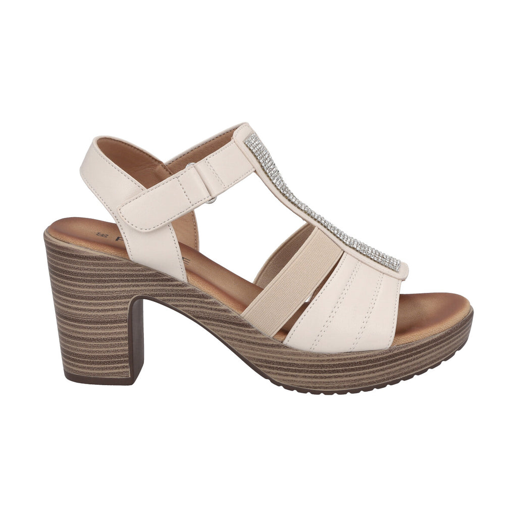 Sandalia  Mujer Blanco Taco Medio Trini  Police