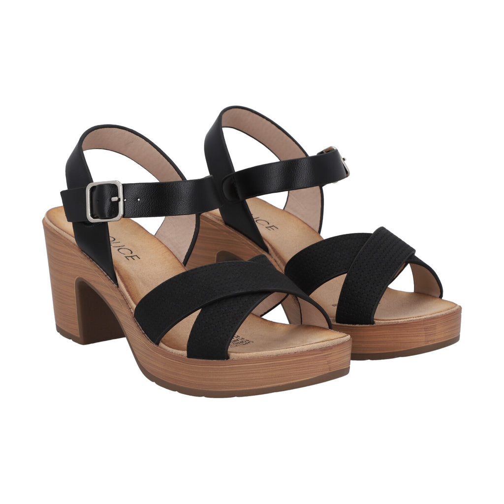 Sandalia  Mujer Trini Negro Police