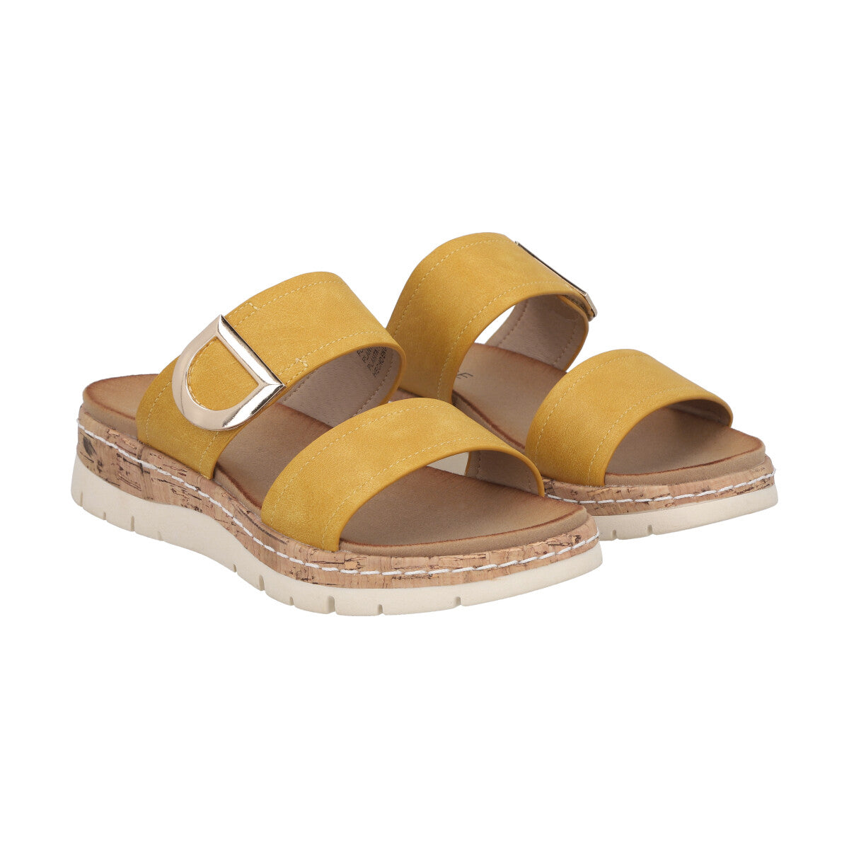 Sandalia Mujer Mostaza Plataforma Kathe Police