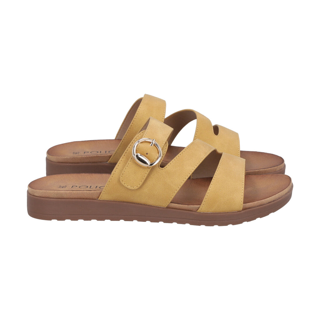 Sandalia Mujer Mostaza Mika Police