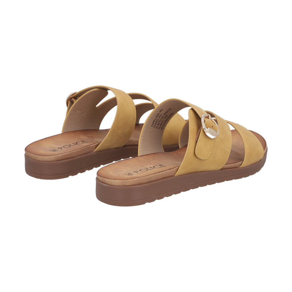 Sandalia Mujer Mostaza Mika Police