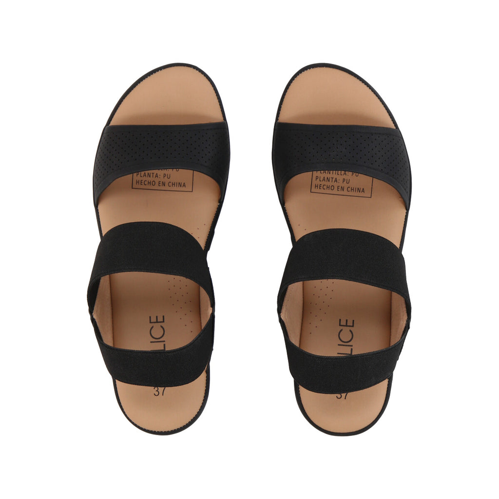 Sandalia Mujer Negro Plataforma Sydney Police