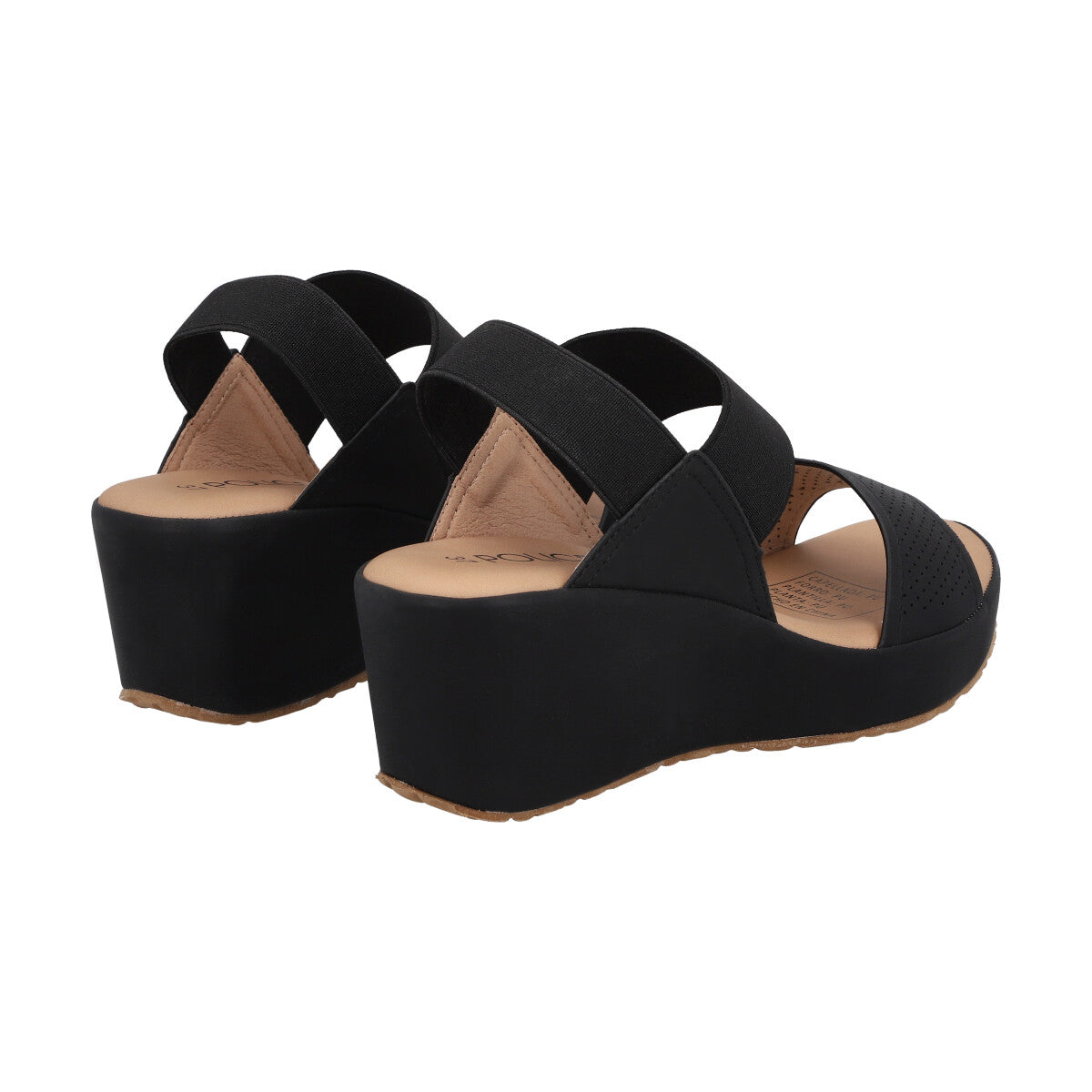 Sandalia Mujer Negro Plataforma Sydney Police