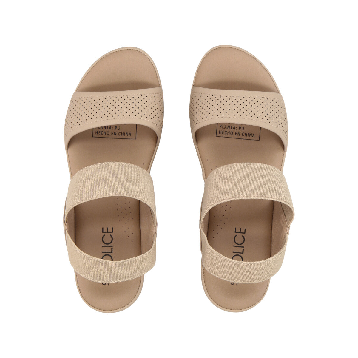 Sandalia Mujer Beige Plataforma Sydney Police
