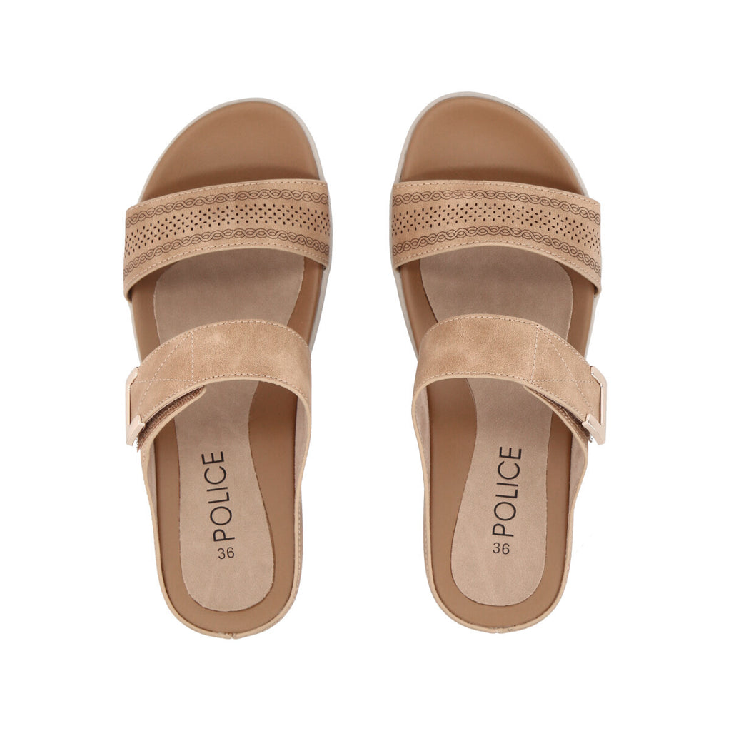 Sandalia Mujer Camel Sofi  Police