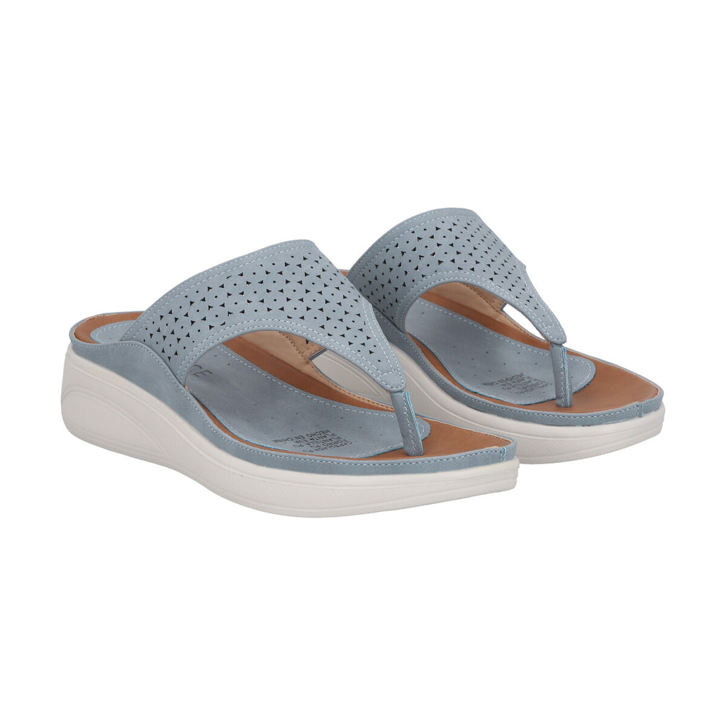 Sandalia Mujer Celeste Plataforma Jose Police