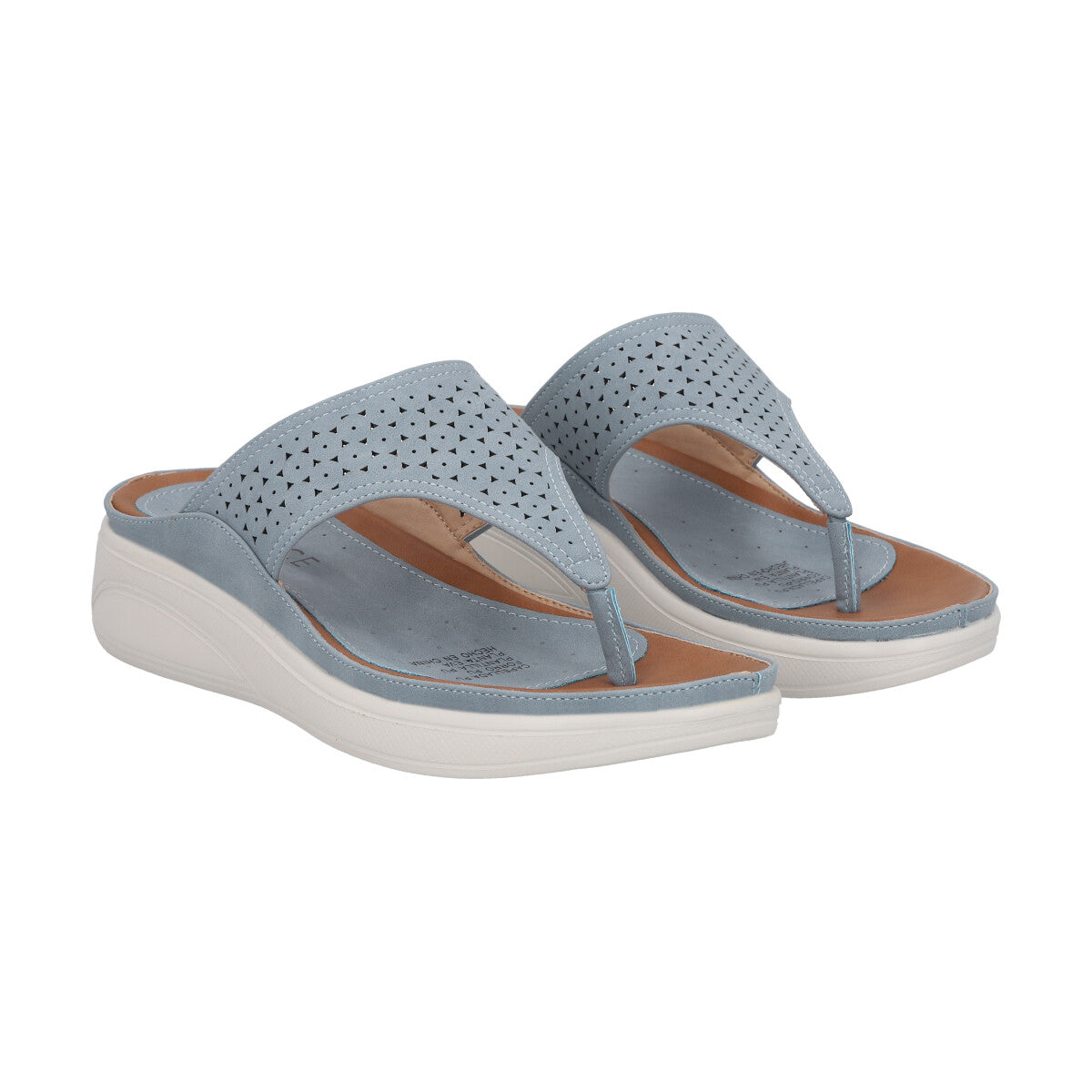 Sandalia Mujer Celeste Plataforma Jose Police