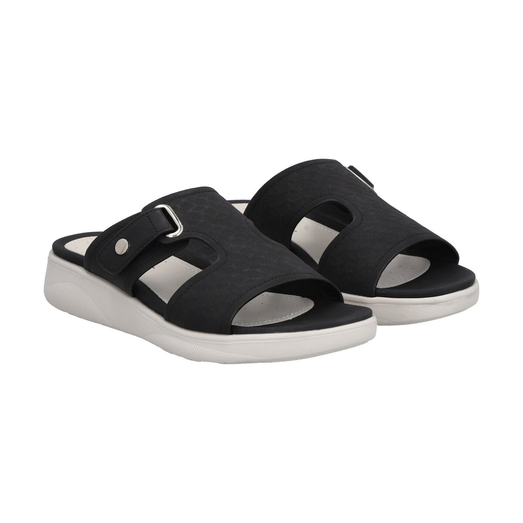 Sandalia  Mujer Negro Plataforma  Alexa Police