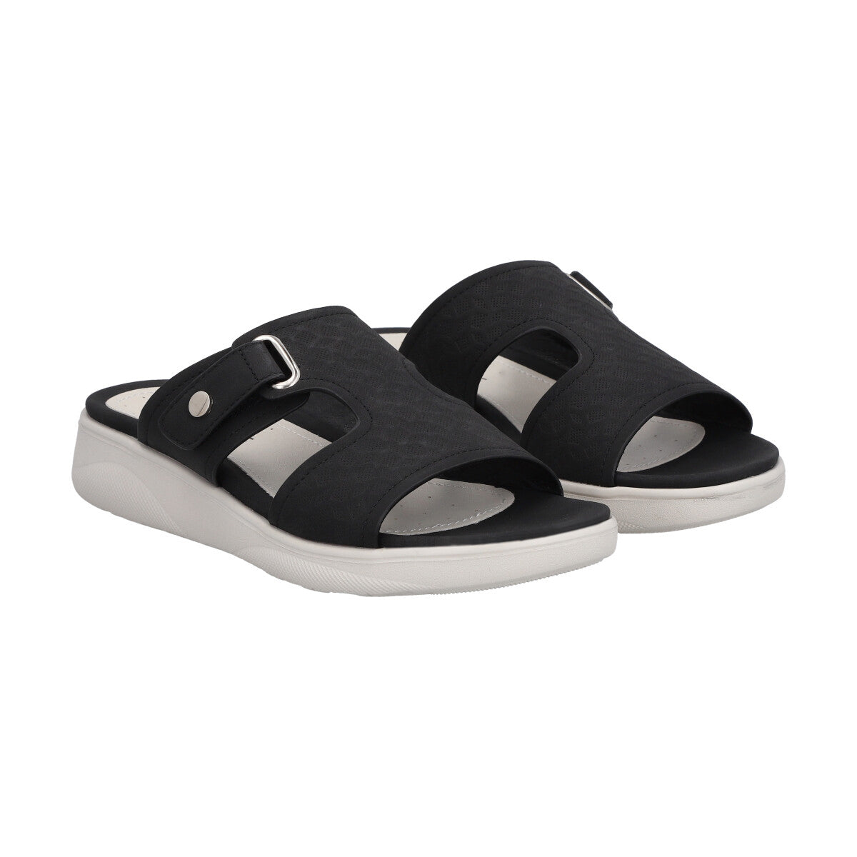 Sandalia  Mujer Negro Plataforma  Alexa Police