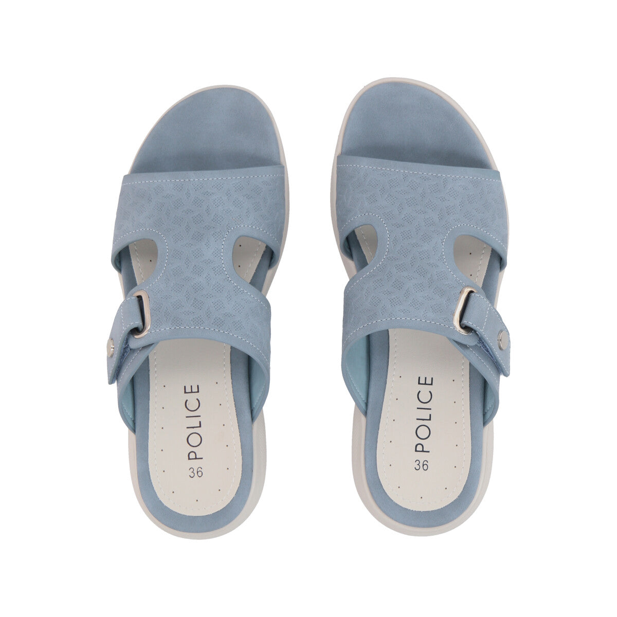 Sandalia Mujer Azul Plataforma Alexa Police