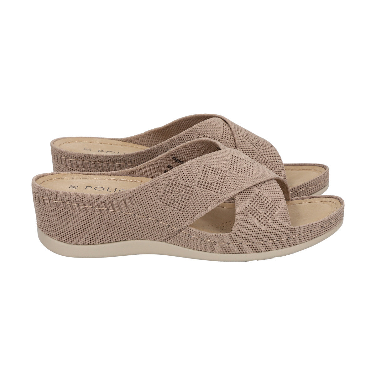 Sandalia Mujer Camel Juana  Police