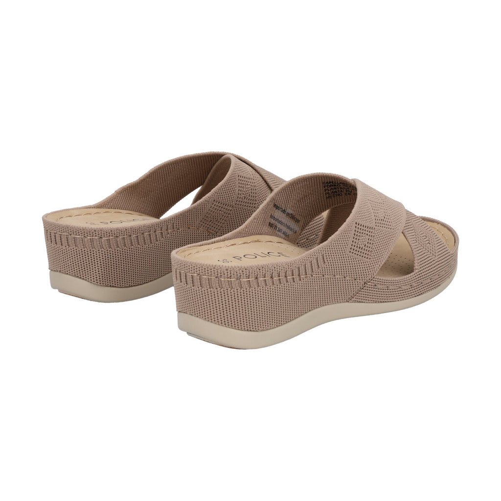Sandalia Mujer Camel Juana  Police