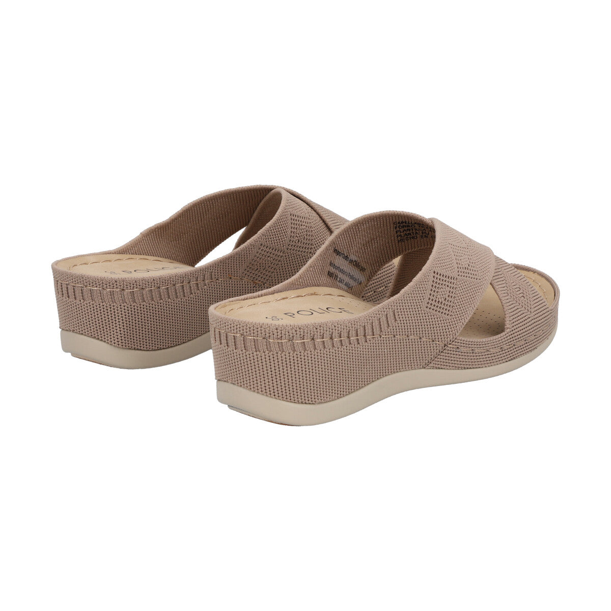 Sandalia Mujer Camel Juana  Police