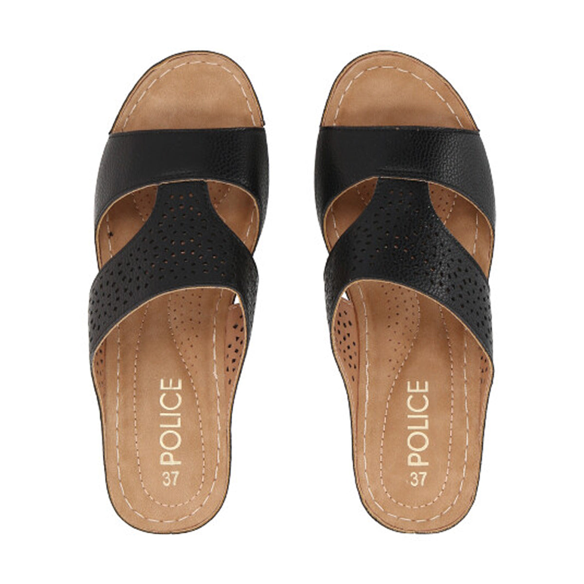 Sandalia Mujer Negro Nala Police