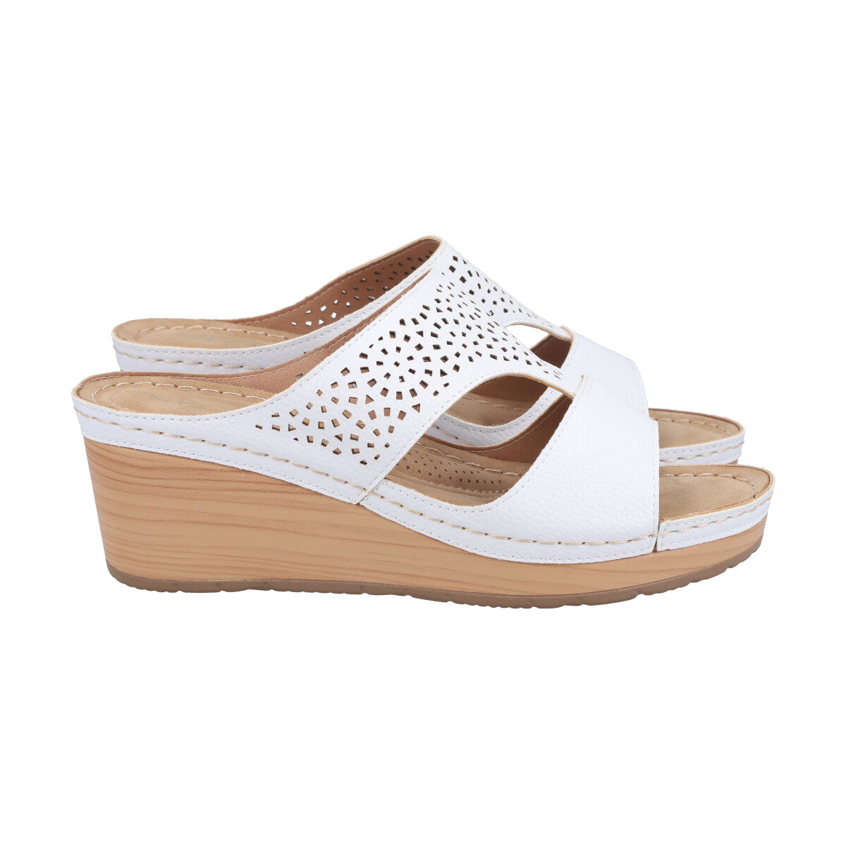 Sandalia  Mujer Blanco/Café Nala 2 Police