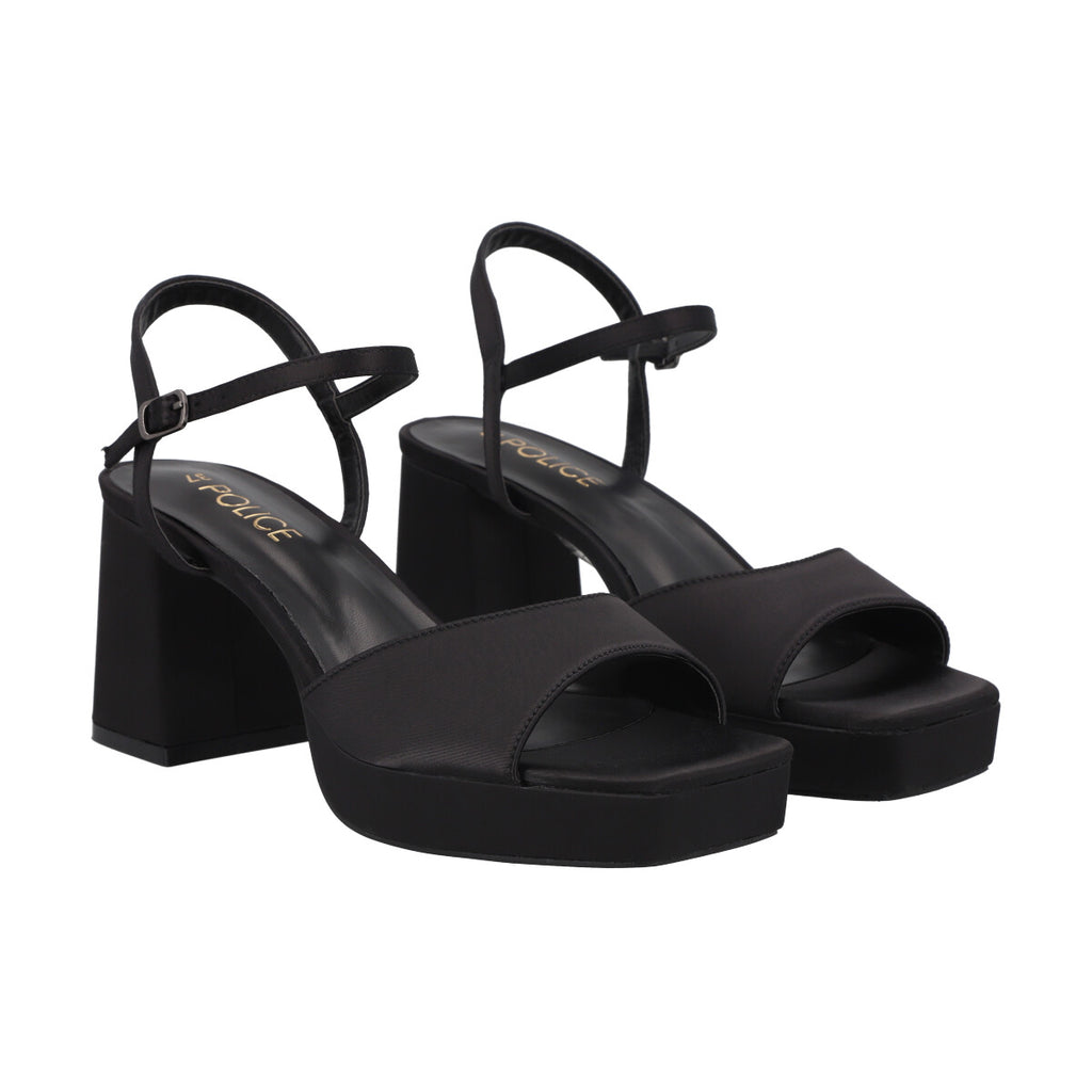 Sandalia Mujer Negro Tiza Police