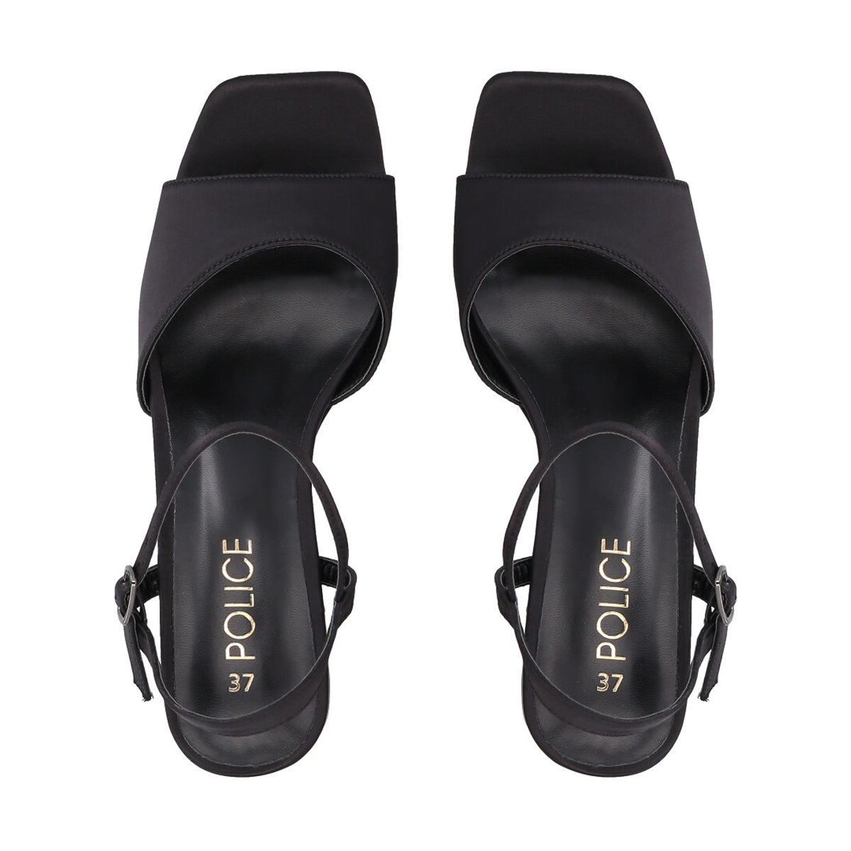 Sandalia Mujer Negro Tiza Police