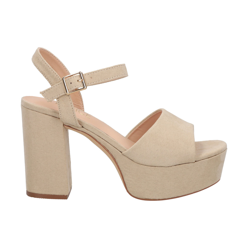 Sandalia Mujer Beige Sally Police
