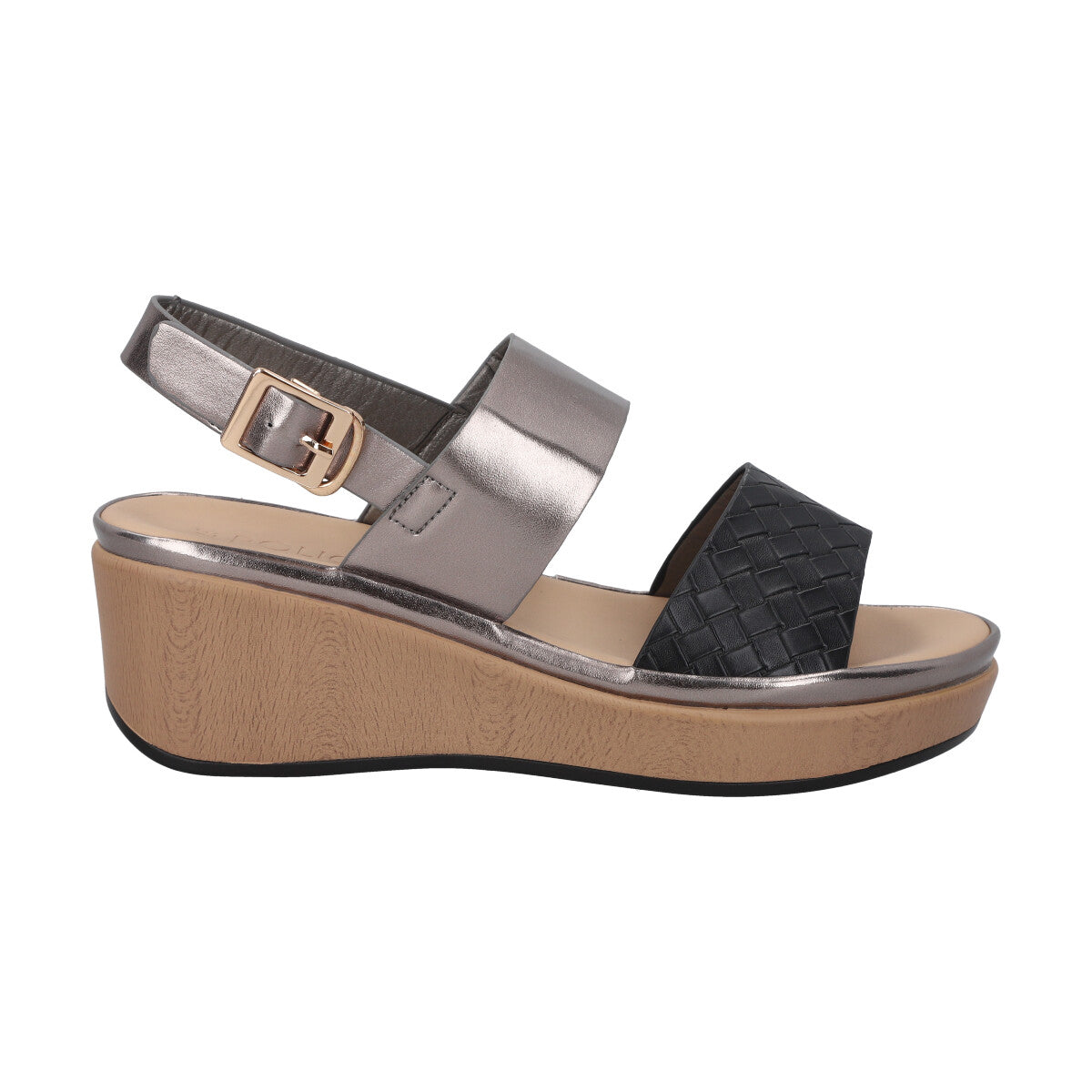 Sandalia Mujer Negro/PlataKylie Police