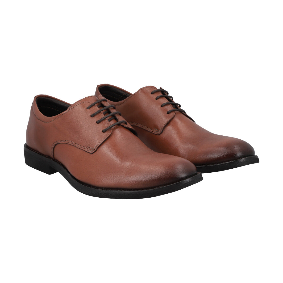Zapato Formal Hombre Cuero Marron Perlatto