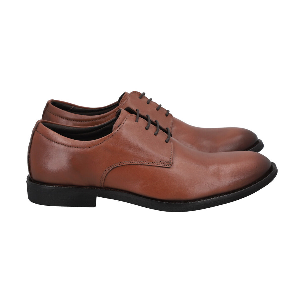 Zapato Formal Hombre Cuero Marron Perlatto