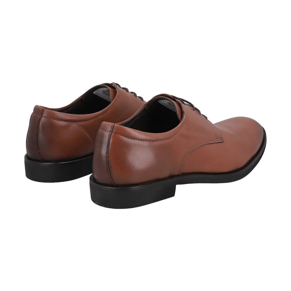 Zapato Formal Hombre Cuero Marron Perlatto