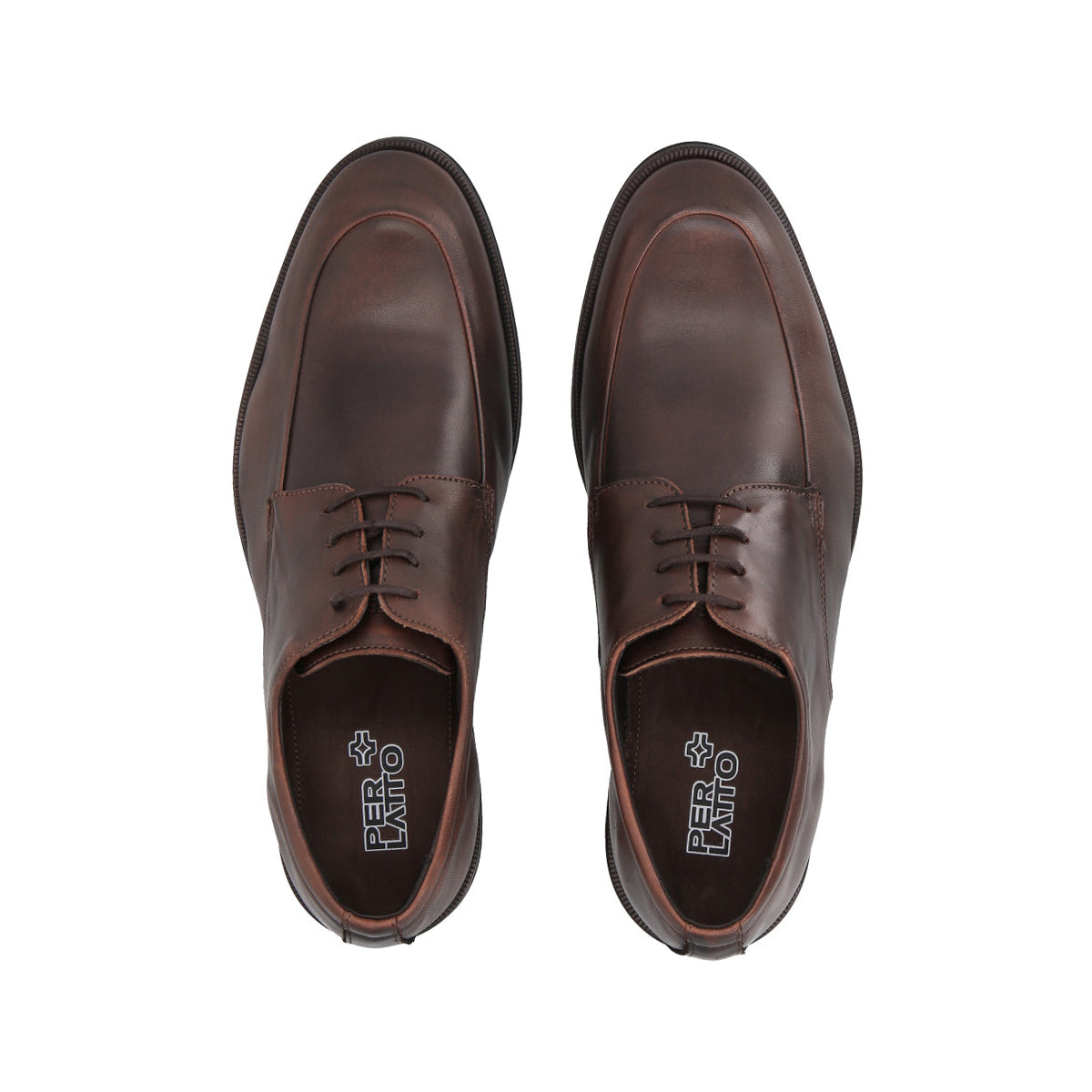 Zapato Formal Hombre Cuero Café 514  Perlatto