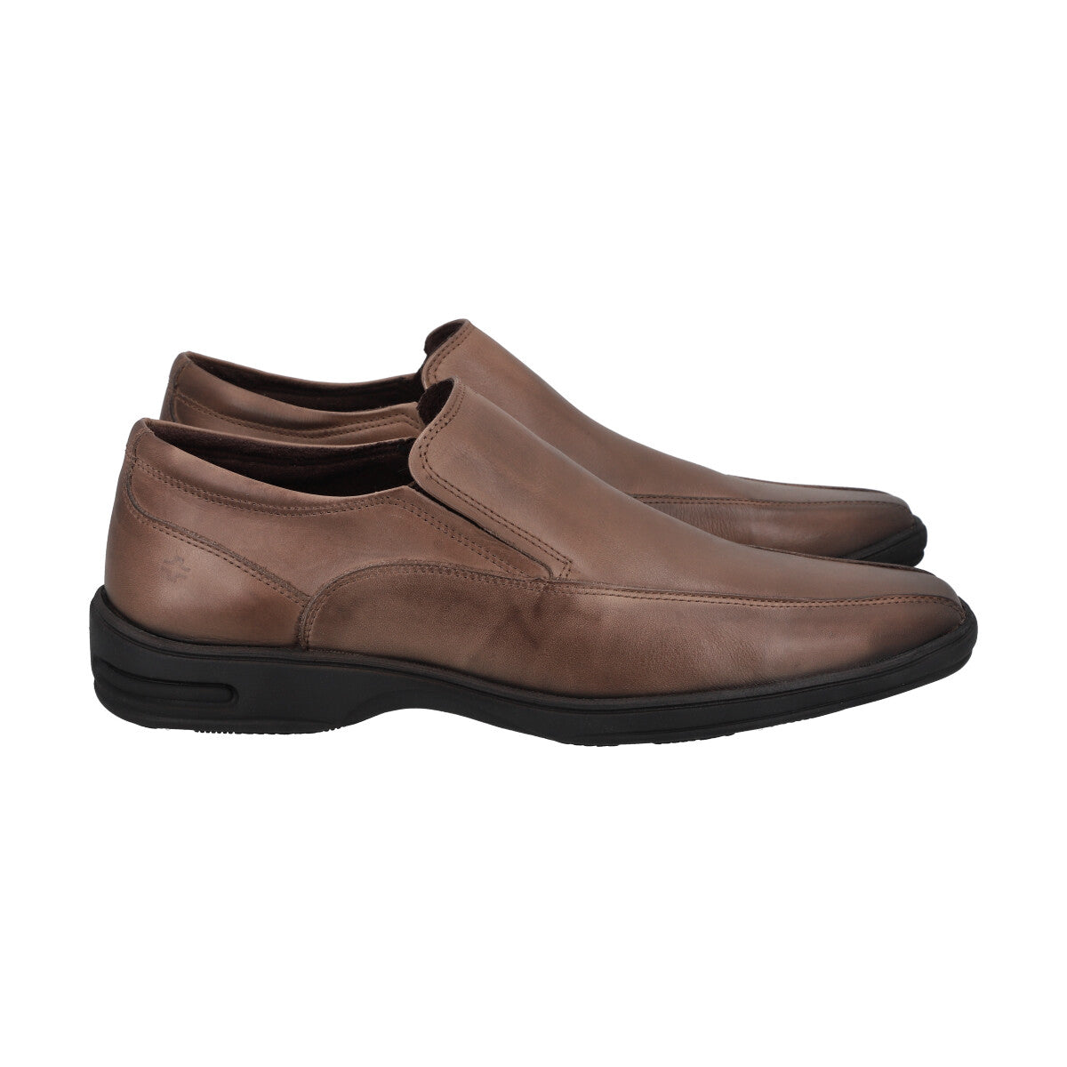 Zapato  Hombre Cuero Café Claro Perlatto
